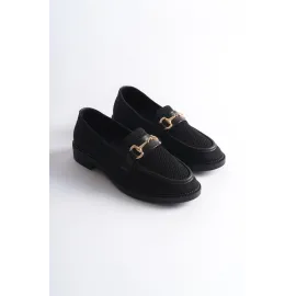 Kb-021 Kuback Siyah Triko Siyah Taban G Toka  Günlük Kadın Ayakkabı Kömür (Numara: 38)