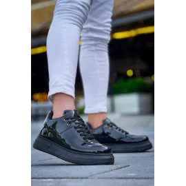 Kb-X20 Kuback Kömür Rugan  Günlük Erkek Ayakkabı (Numara: 42)