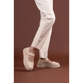 Lunni Bej Keten Spor Ayakkabı (Numara: 40)