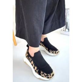 Kendy Leopar Süet Spor Ayakkabı (Numara: 38)