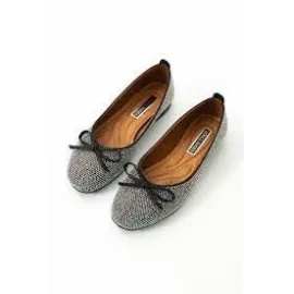 Potte Siyah Saten Babet Ayakkabı (Numara: 39)