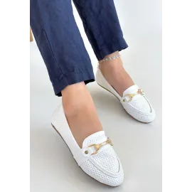 Rain Beyaz Cilt Babet Ayakkabı (Numara: 38)