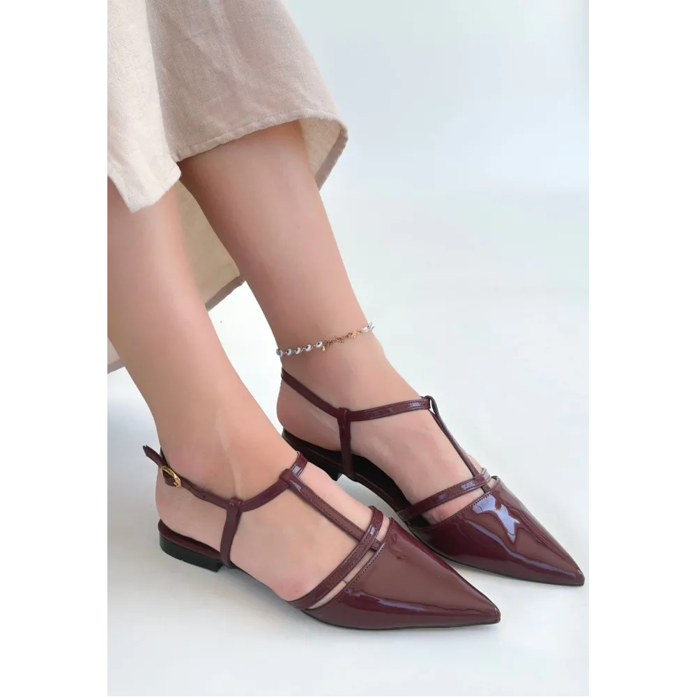 Canca Bordo Rugan Babet Ayakkabı (Numara: 36)