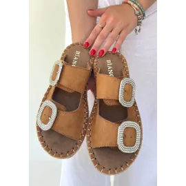 Hertas Vizon Nubuk Tokalı Terlik (Numara: 40)