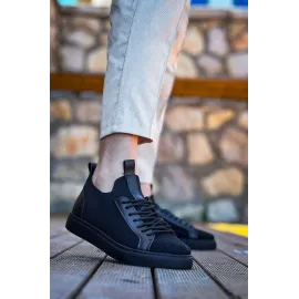 Kb-112  Kuback Siyah Siyah Tabantriko Bağcıklı  Günlük Erkek  Ayakkabı (Numara: 41)