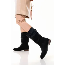 Plod Siyah Süet Çizme (Numara: 40)