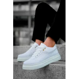 Kb-X20 Kuback Beyaz Cilt Günlük Erkek Ayakkabı (Numara: 40)