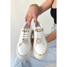 Jlar Beyaz Cilt Bağcıklı Spor Ayakkabı (Numara: 39)