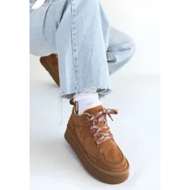 Muden Taba Süet Bağcıklı Bot (Numara: 36)