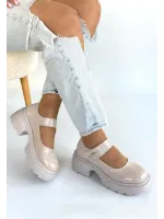 Siyat Bej Rugan Dolgu Topuk Oxford Ayakkabı (Numara: 36)