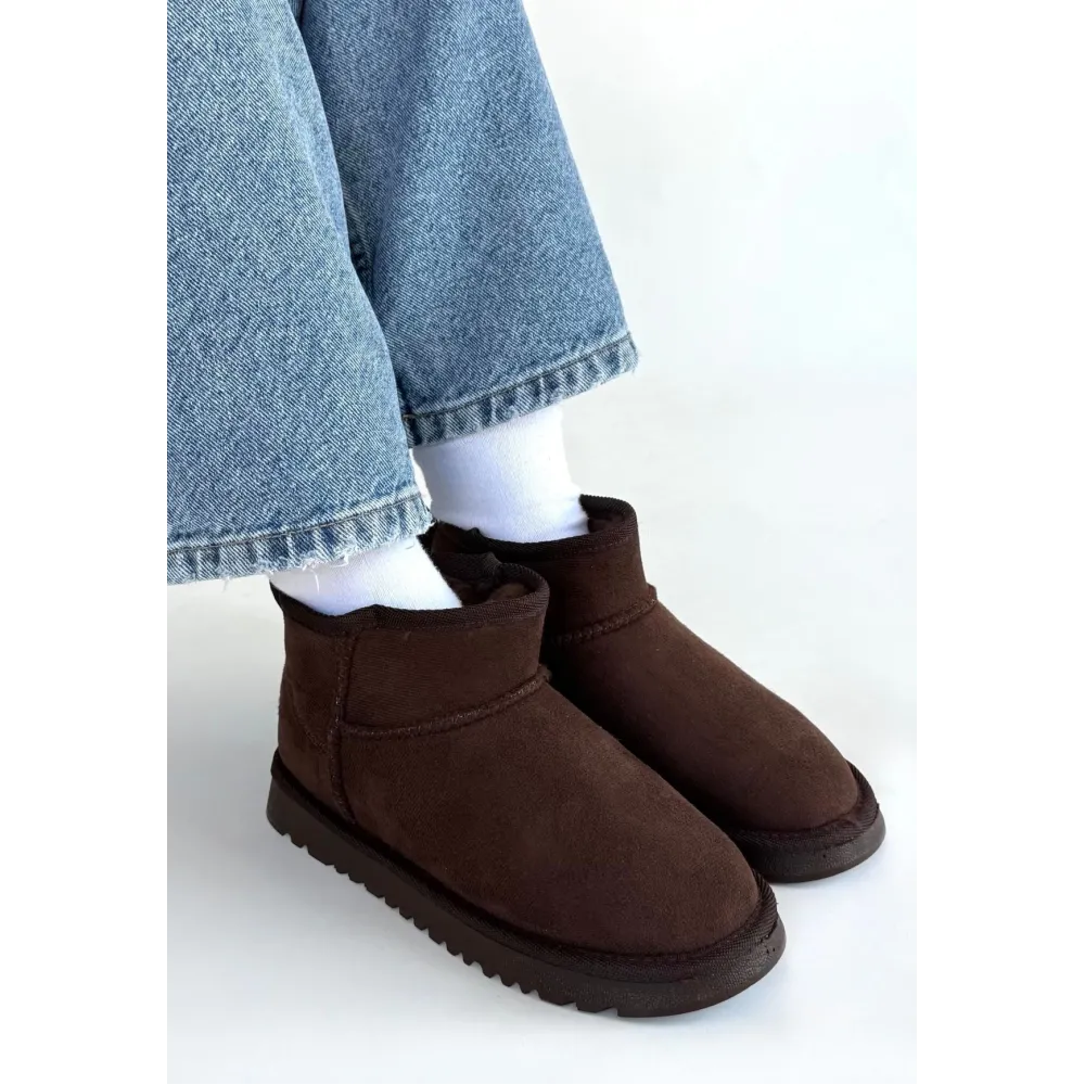 Elsa Kahverengi Süet Bot (Numara: 38)