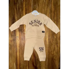 6-24 Aylık Kanguru Cep Senıor Takım Sütlükahve (Beden: 12-18)