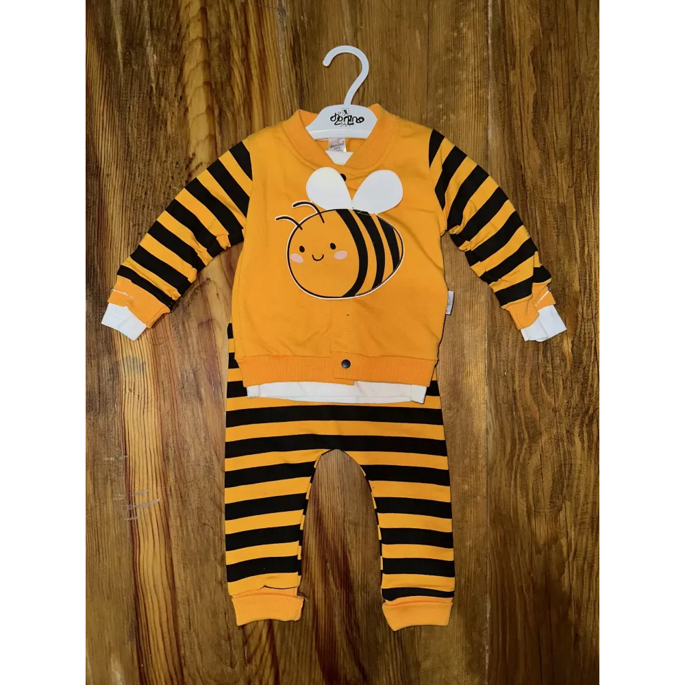 3-12 Aylık Üçlü Arı Takım Sarısiyah (Beden: 0-3)