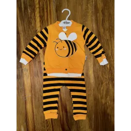 3-12 Aylık Üçlü Arı Takım Sarısiyah (Beden: 6-9)
