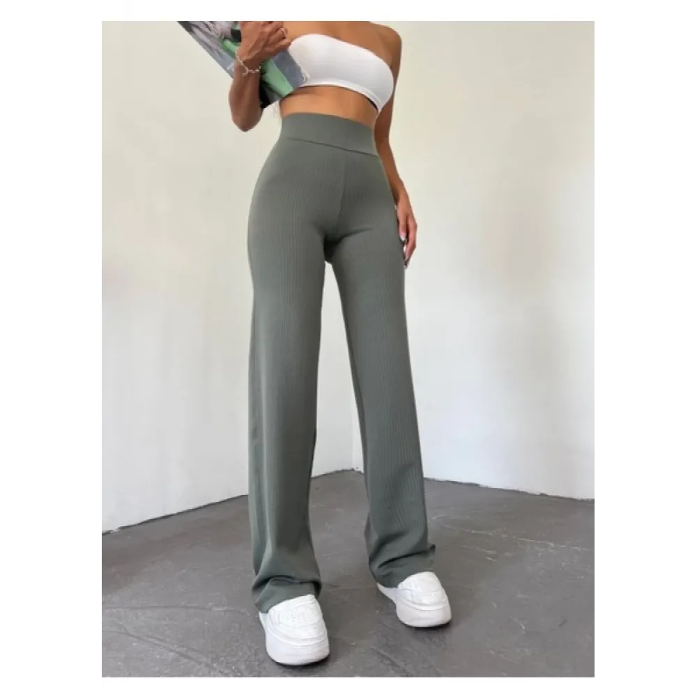 Fitilli Palazzo Pantolon Gri (Benden: Xxl)