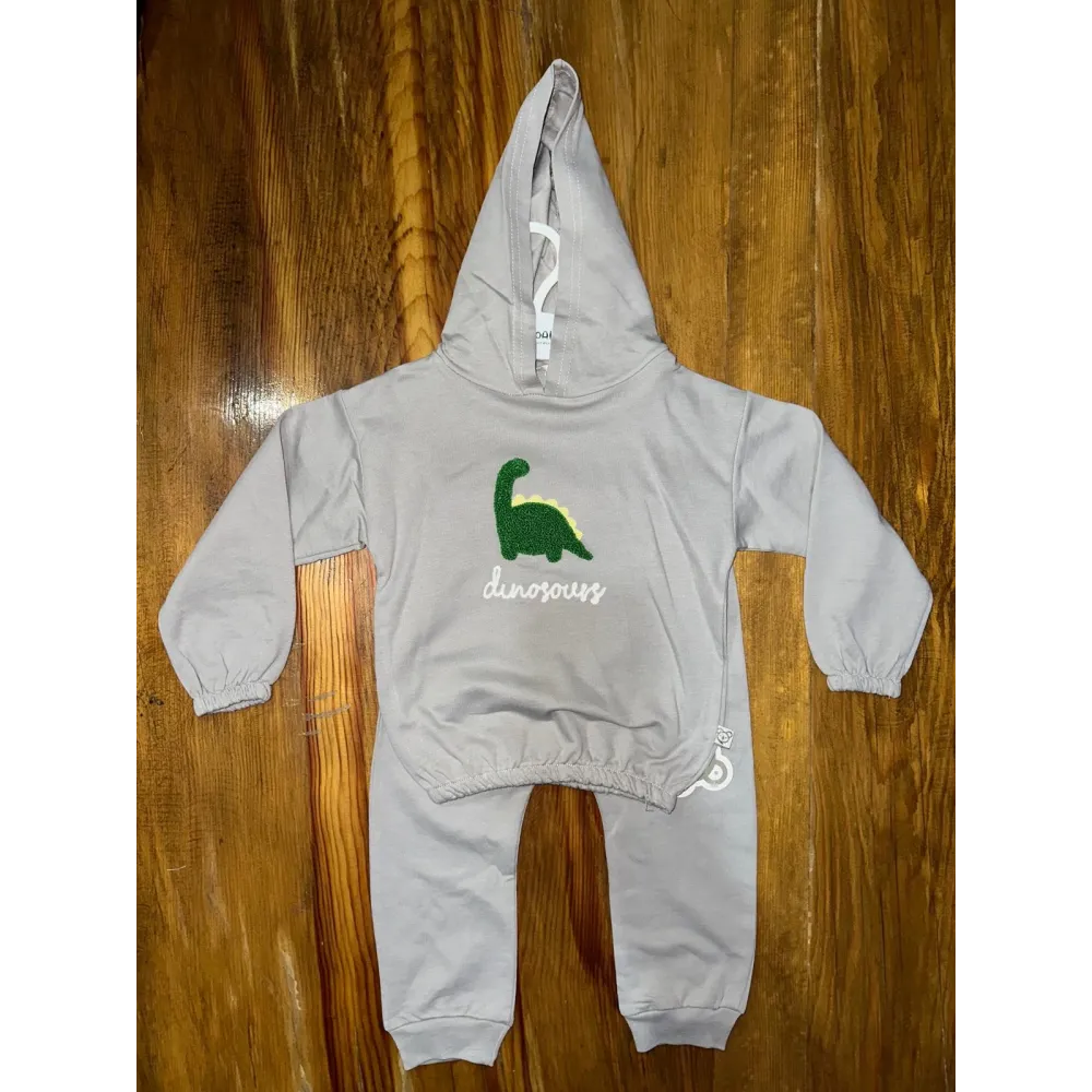 6-24 Aylık Araba Baskılı Takım Gri (Beden: 0-6)