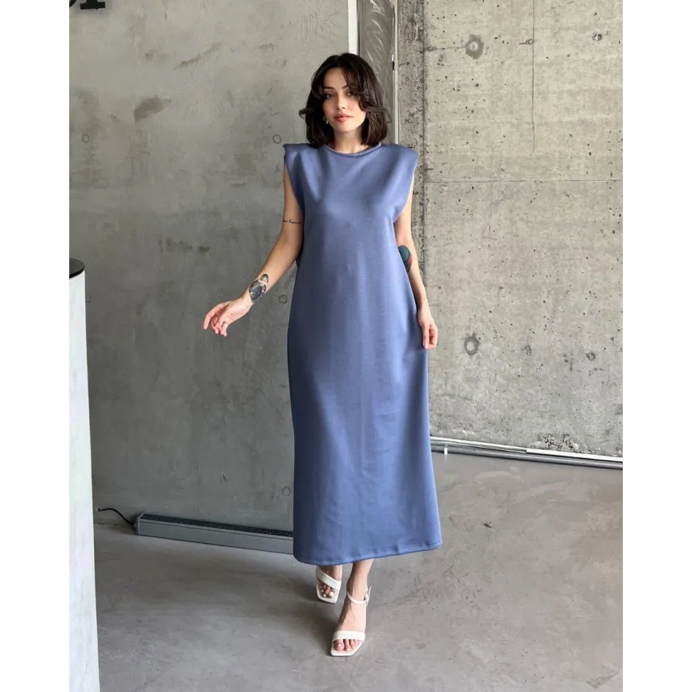 Vatkalı Elbise Mor (Beden: M)