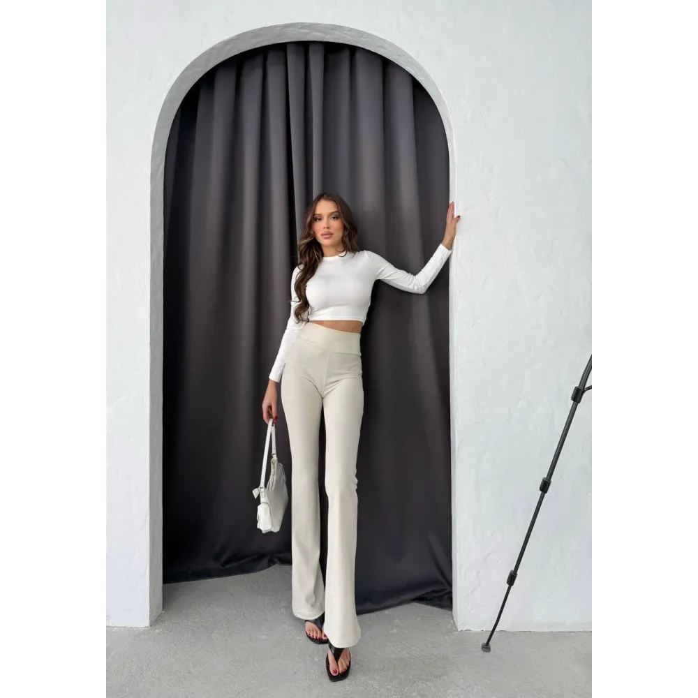 Toparlayıcı Tayt Krem (Beden: L)