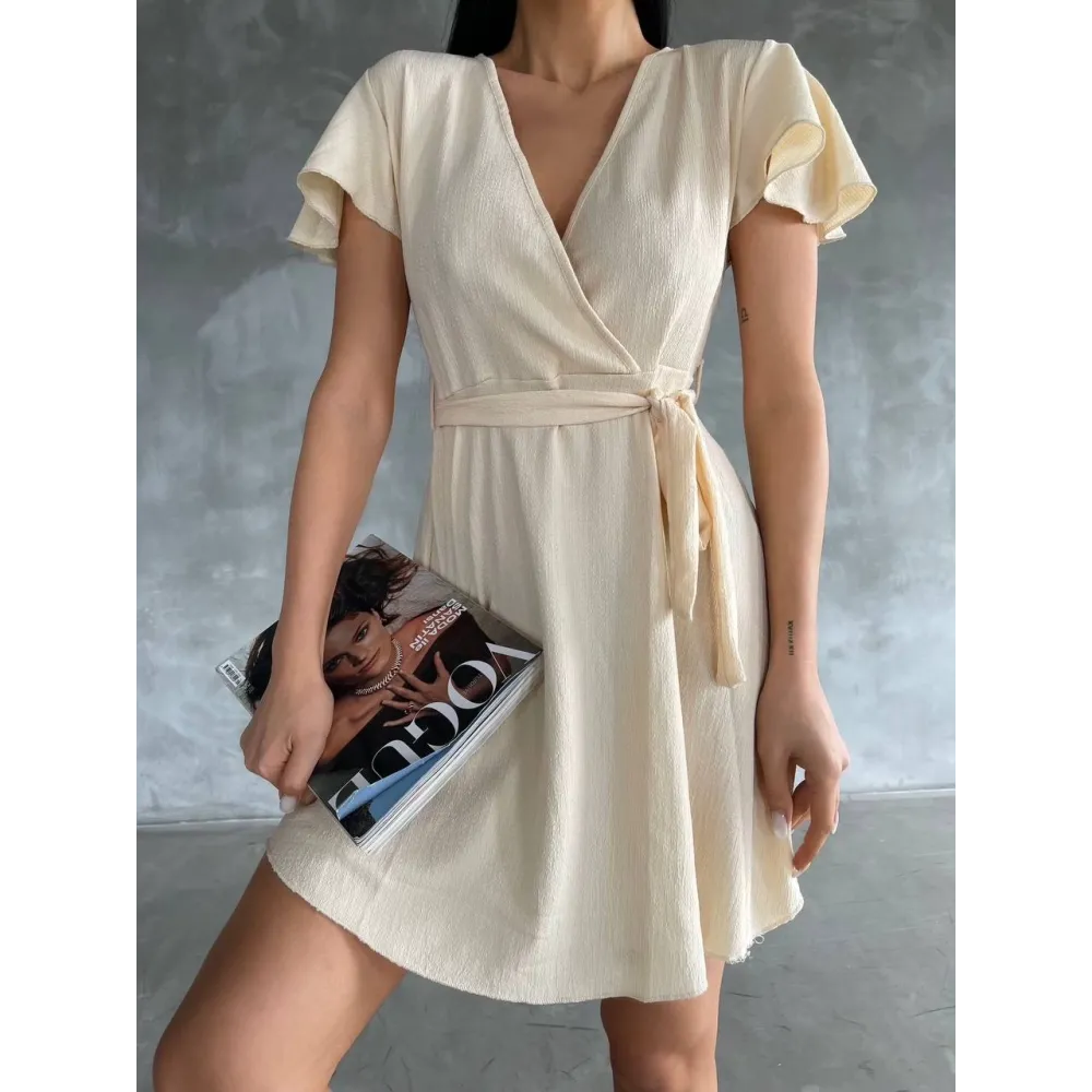 Bürümcük Mini Boy Elbise Bej (Beden: Standart)