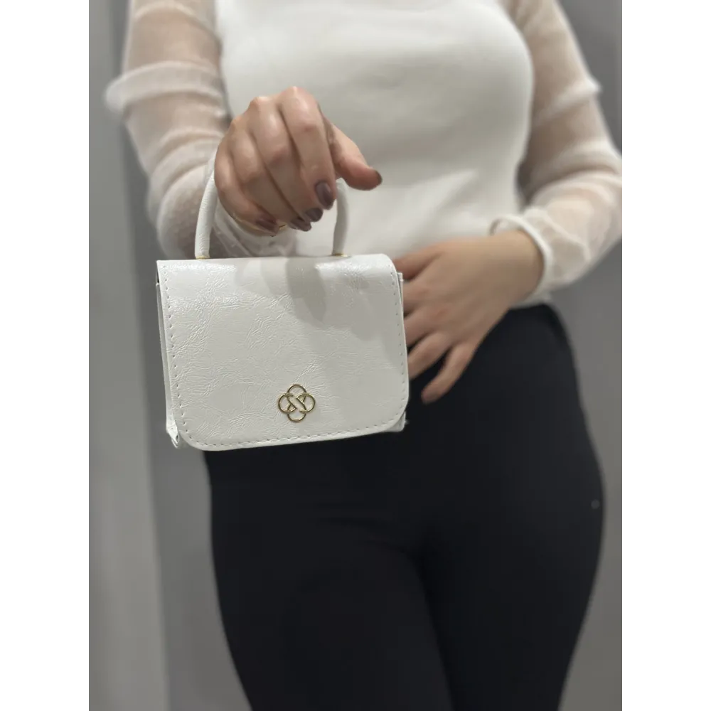 Beyaz Cilt Krash Çanta (Beden: Standart)