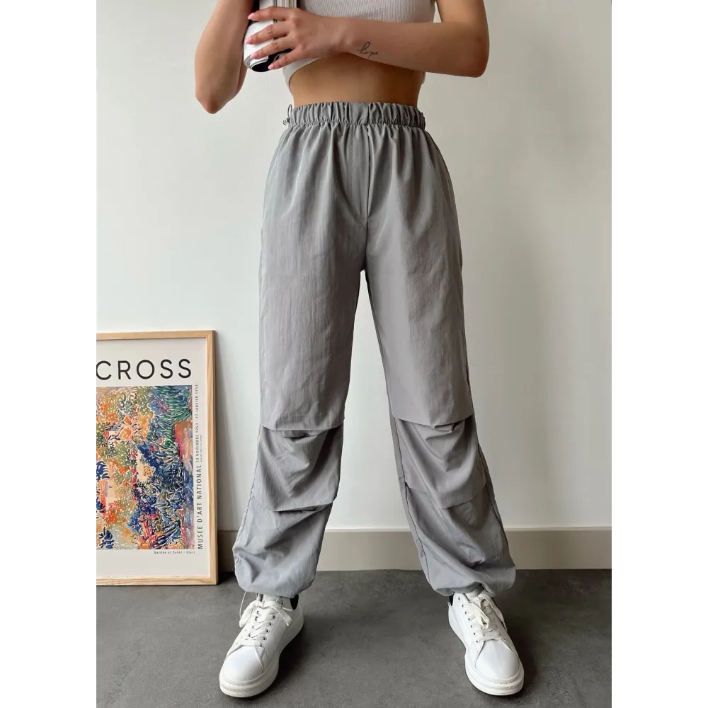 Paraşüt Pantolon Gri (Beden: S)