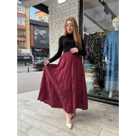 Kraş Etek Bordo (Beden: Standart)