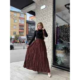 Kraş Etek Kahve (Beden: Standart)