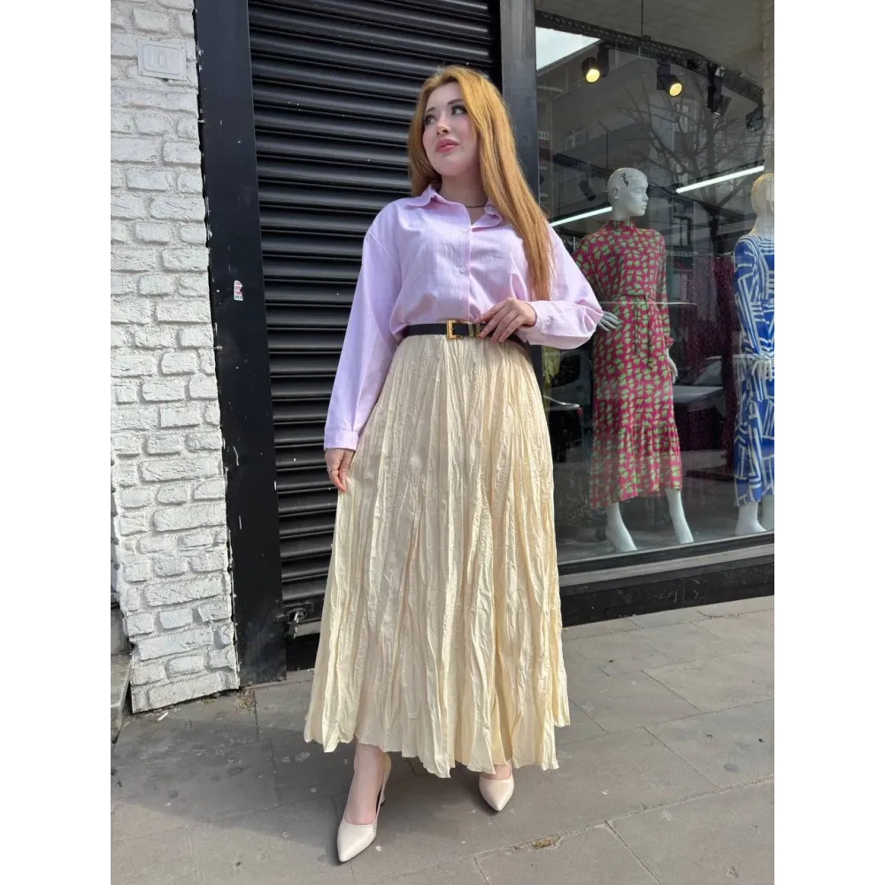 Kraş Etek Krem (Beden: Xl)