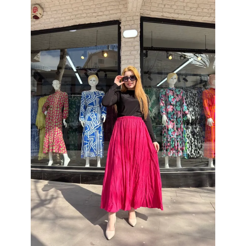 Kraş Etek Fuşya (Beden: S)