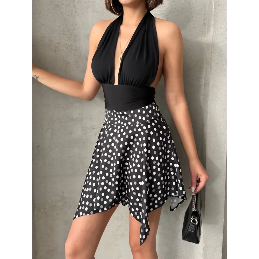 Puantiyeli Etek S25900 Siyah (Beden: L)