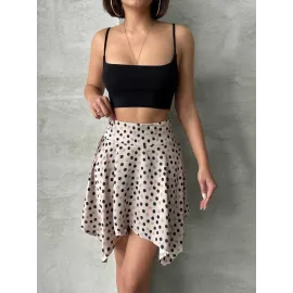 Puantiyeli Etek S25900 Krem (Beden: S)