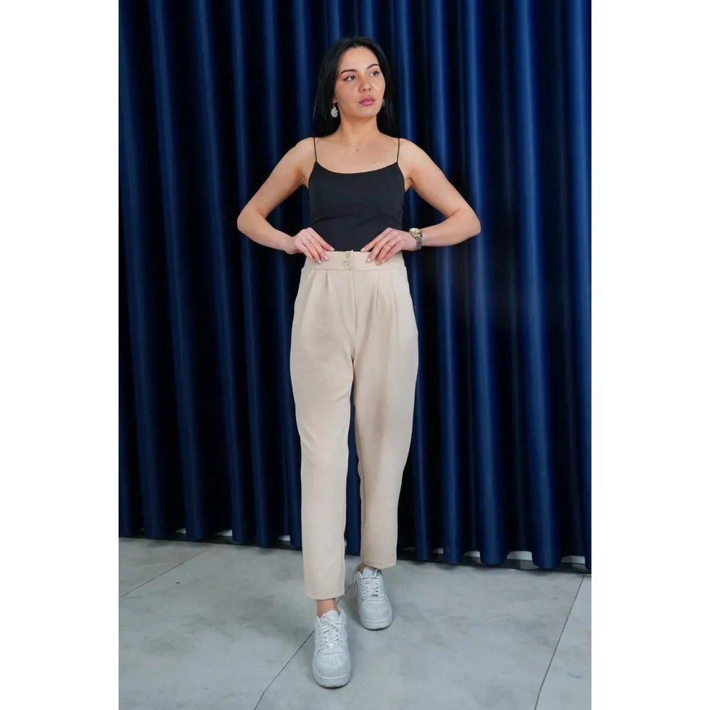 Havuç Pantolon 3326 Bej (Beden: M)