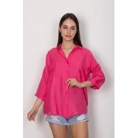 Cepli Salaş Gömlek T1010 Fuşya (Beden: M)