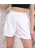 Çizgili Düğmeli Şort Beyaz S2551251 (Beden: L)
