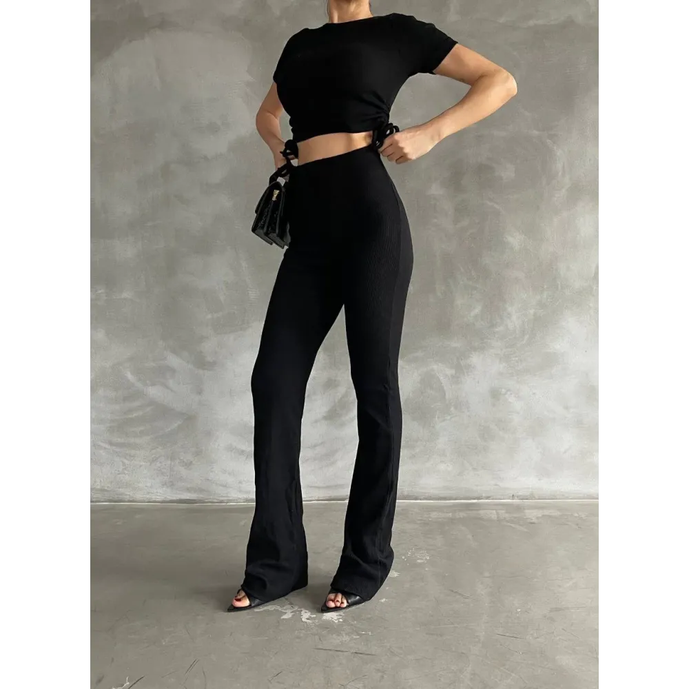 Yanları Tüneli Takım Siyah S3161 (Beden: Standart)