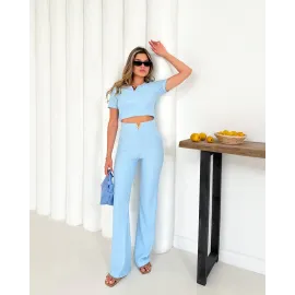 V Aksesuarlı Ottoman Takım Mavi S255850 (Beden: S)