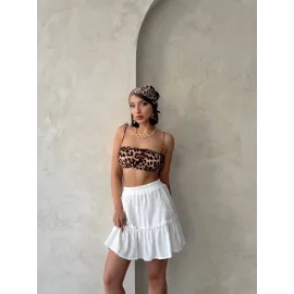 Çingene Keten Etek Beyaz S24808 (Beden: L)