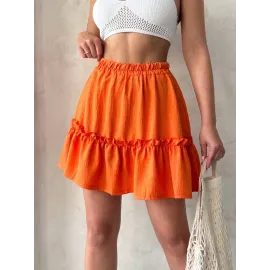 Çingene Keten Etek Turuncu S24808 (Beden: M)