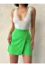 Kapaklı Şort Etek Yeşil S24901 (Beden: M)