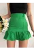 Altı Fırfırlı Etek Yeşil S24817 (Beden: L)