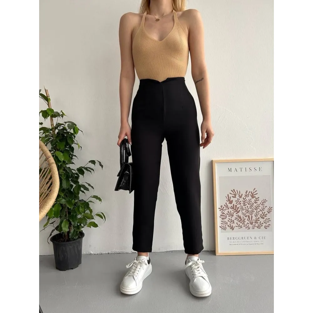 Atlas Fletolu Pantolon Siyah (Beden: S)