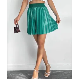 Lastikli Piliseli Lak Etek Yeşil S23901 (Beden: M)