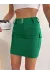 Körüklü Cep Etek Yeşil S24904 (Beden: S)