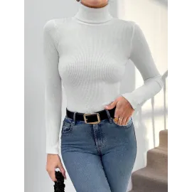 Balıkçı Yaka Dar Kesim Kaşkorse Kazak Beyaz (Beden: L)