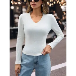 V Yaka Kaşkorse Bluz Beyaz W3817 (Beden: 2Xl)