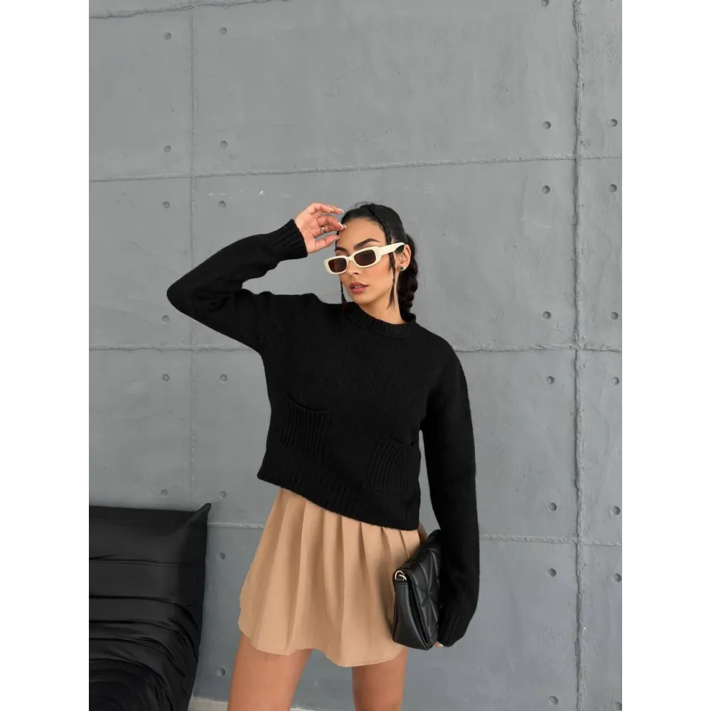 Cepli Triko Kazak Siyah (Beden: Standart)