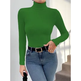 Başıkçı Yaka Dar Kesim Kaşkorse Kazak Yeşil W3103 (Beden: M)