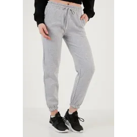 3 İplik Şardonlu Paça Lastikli Eşofman Gri İs001 (Beden: Xl)