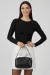 Yanı Büzgülü Bluz Siyah T4322 (Beden: S)