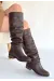 Winda Kahverengi Cilt Körüklü Çizme (Numara: 37)